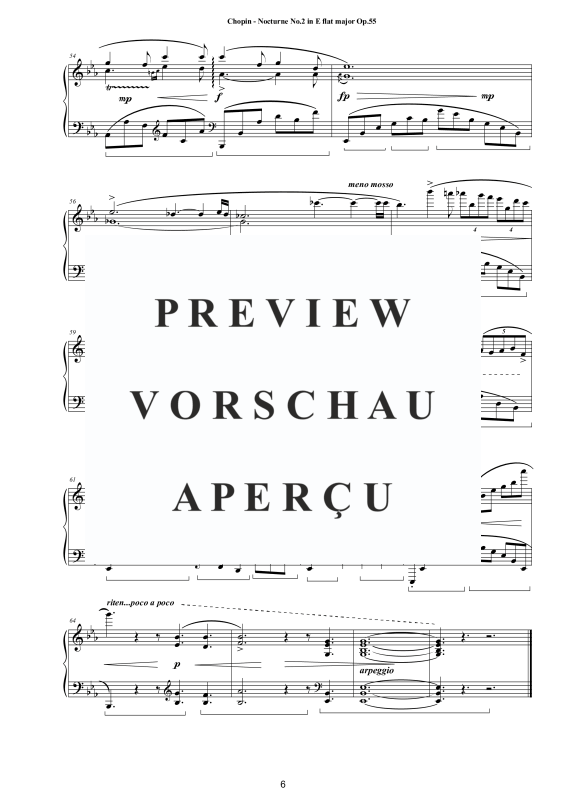 Product gallery: Page 7 of 7 Nocturne No. 2 in E flat major Op. 55, , Solo Piano