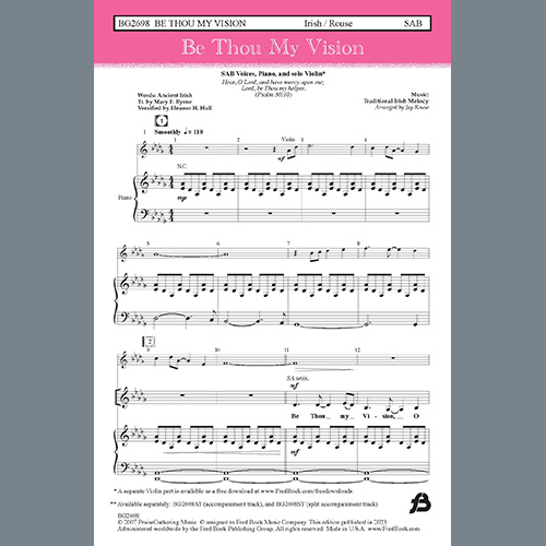 cover: Be Thou My Vision (arr. Jay Rouse), Traditional Irish Melody, Chor