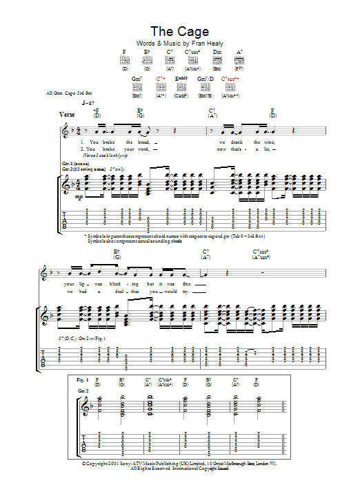 Produktgalerie: Seite 1 von 1 The Cage, Travis, Gitarre