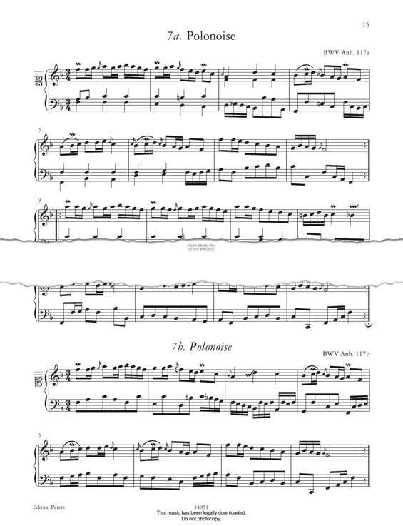 Produktbild zu: Polonaise BWV Anh. 117 (from 'The Anna Magdalena Notebook 1725')