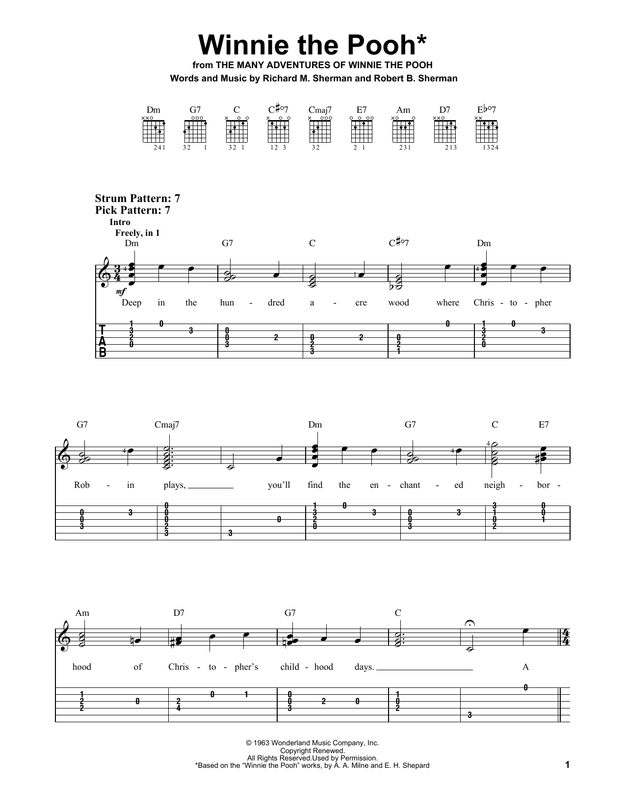 Produktbild zu: Winnie The Pooh (from The Many Adventures Of Winnie The Pooh)