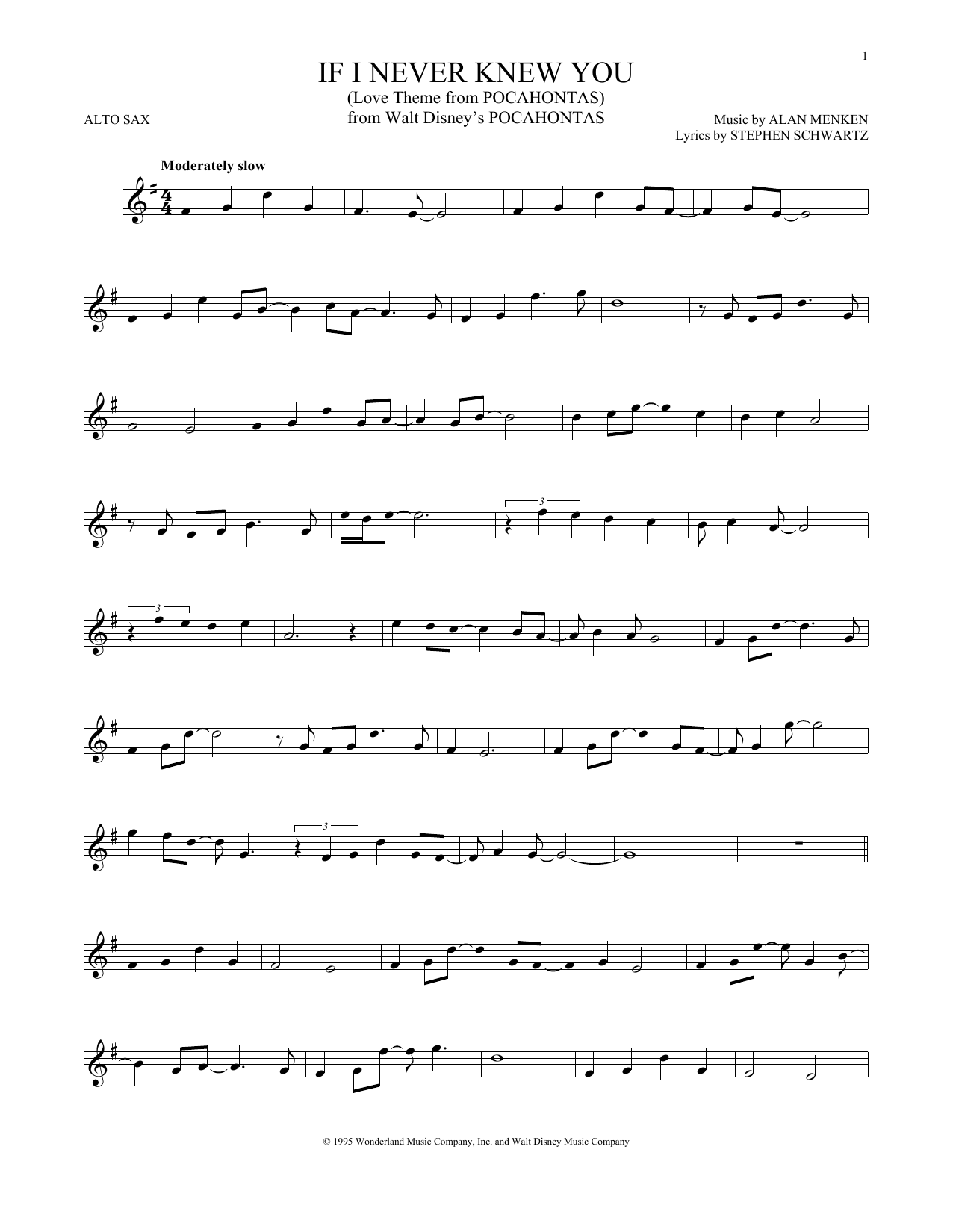 Product gallery: Page 1 of 1 If I Never Knew You (End Title) (from Pocahontas), Jon Secada and Shanice