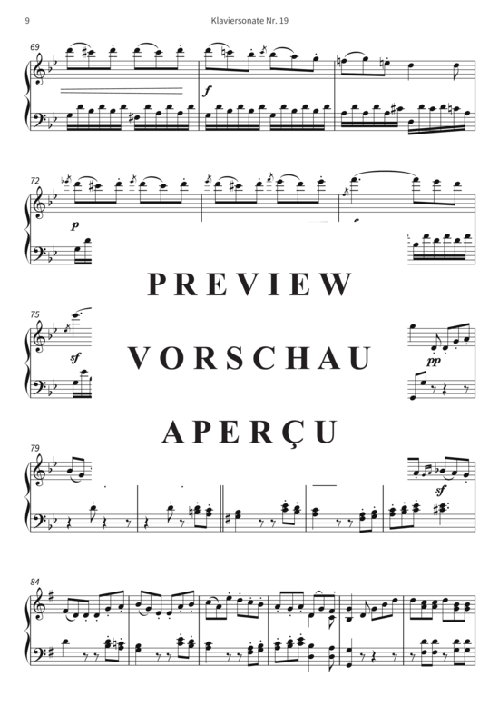 Product gallery: Page 12 of 15 Klaviersonate Nr. 19 - op. 49, Nr. 1 , , Piano Solo