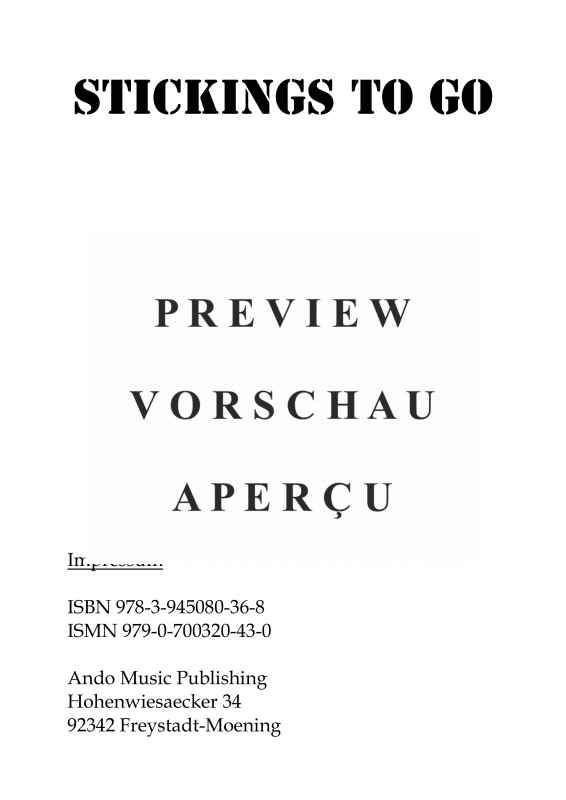 gallery: Stickings to go - Aufwärmübungen für Schlagzeuger, , Drums