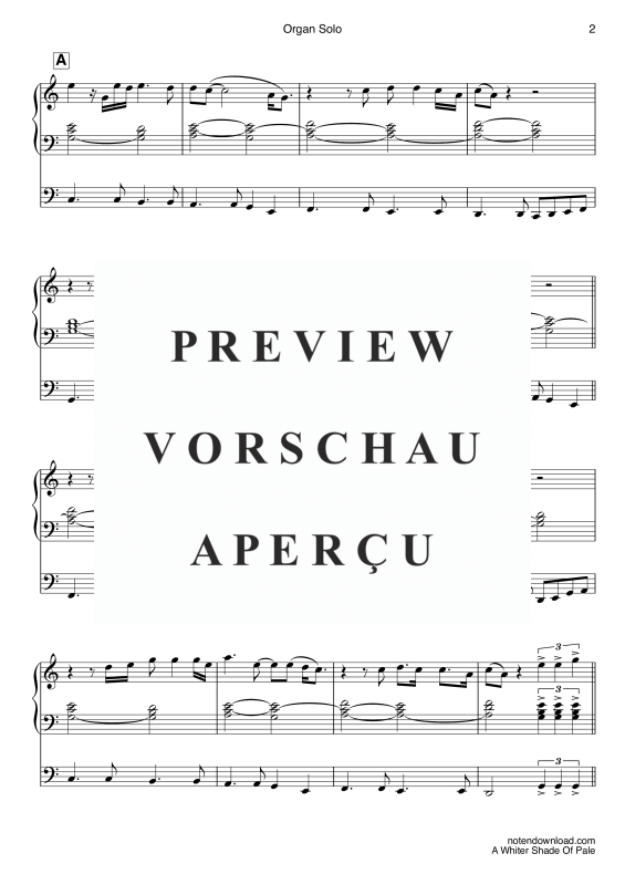 gallery: A Whiter Shade of Pale, Procol Harum, (Orgel Solo)