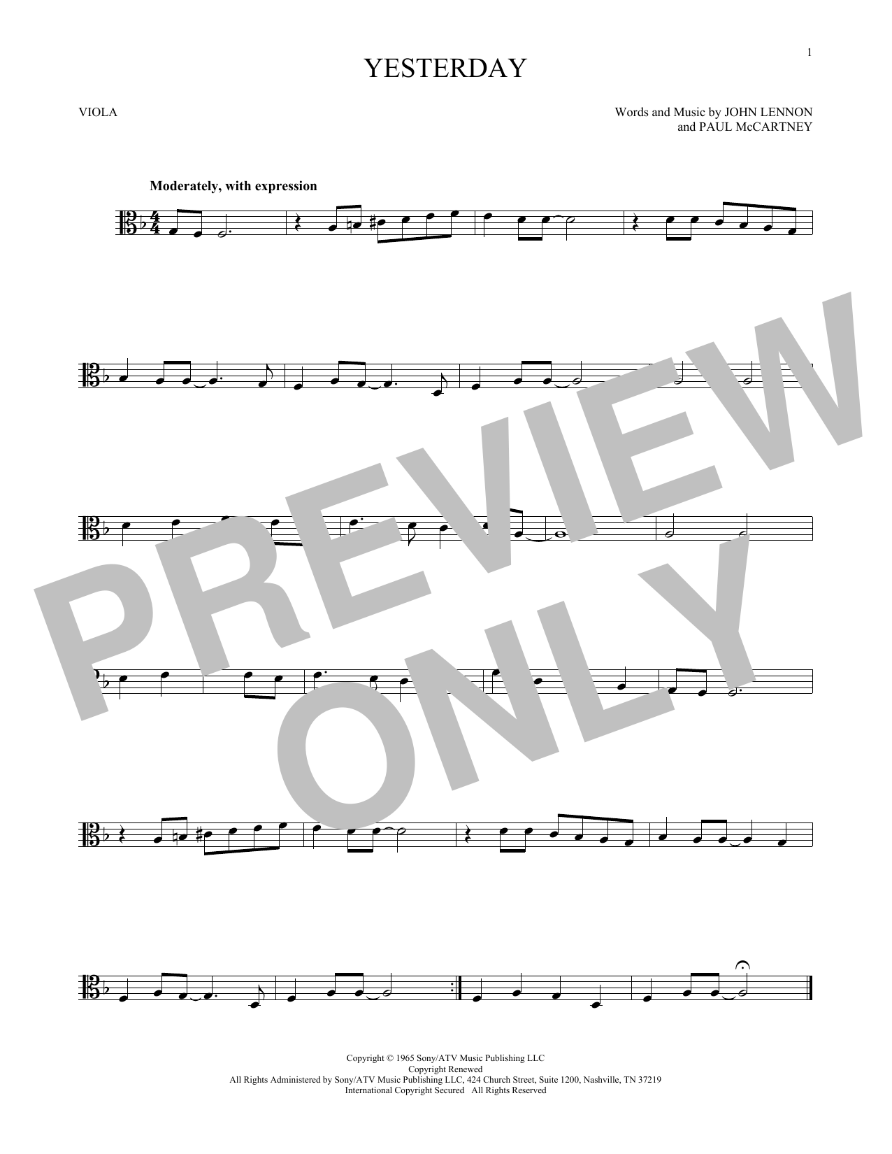 Product gallery: Page 1 of 1 Yesterday, The Beatles