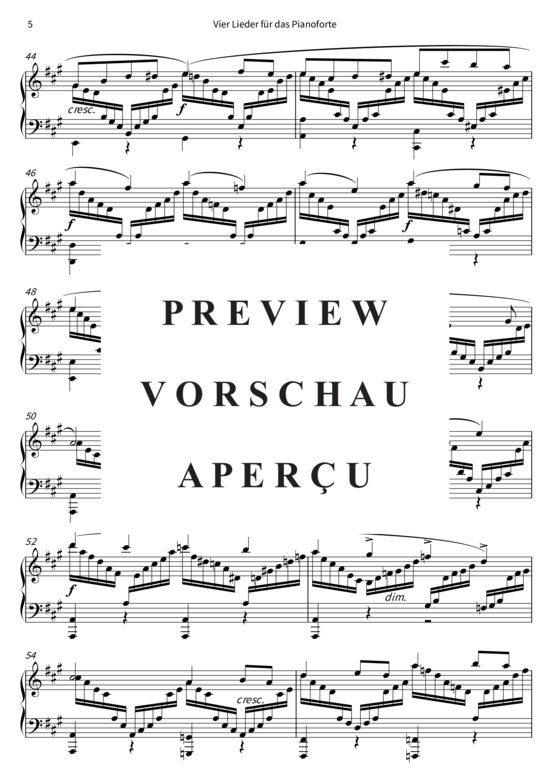 Product gallery: Page 8 of 9 Vier Lieder für das Pianoforte, op. 2 , , Piano Solo