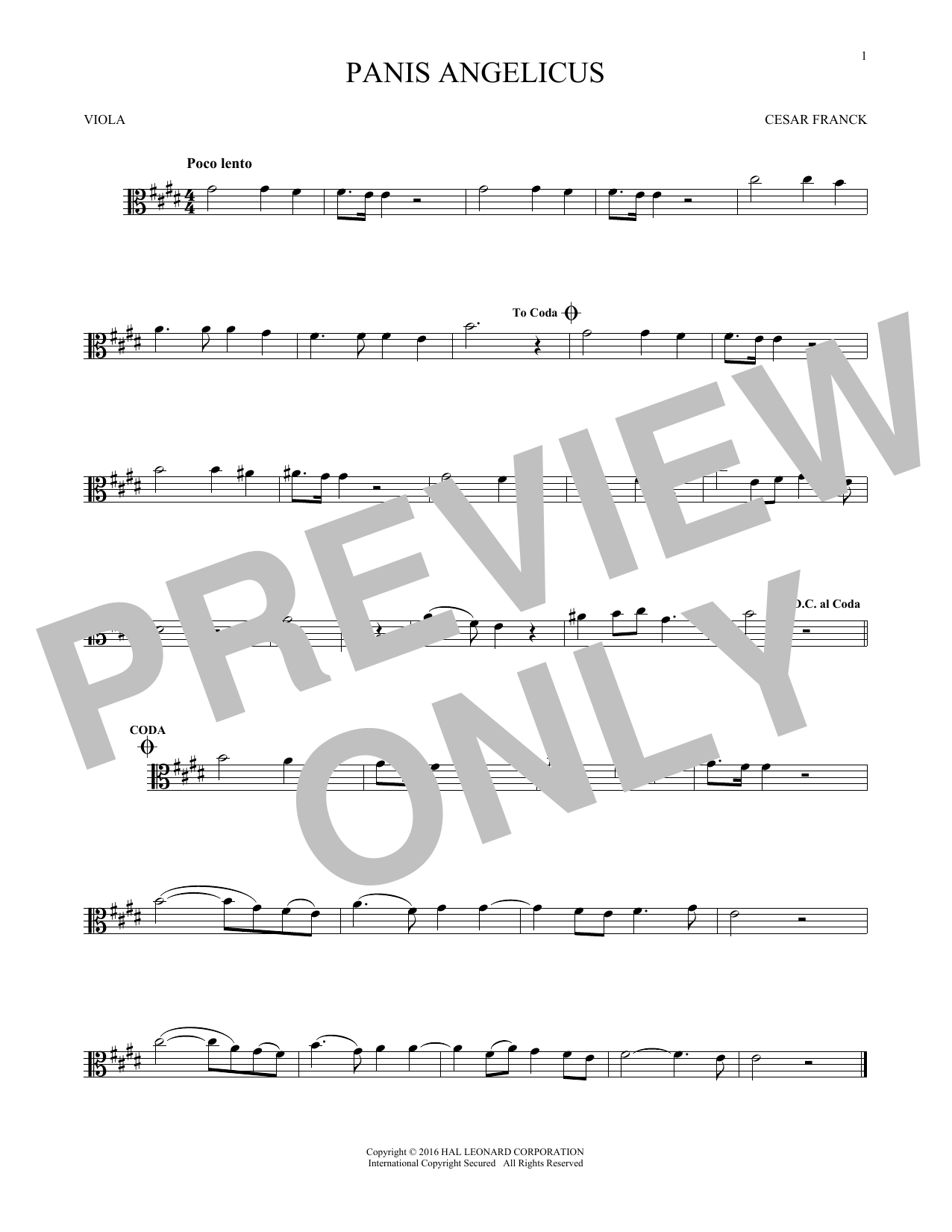 Product gallery: Page 1 of 1 Panis Angelicus (O Lord Most Holy), César Franck