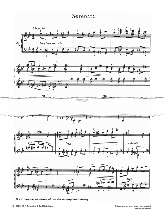 Produktgalerie: Seite 1 von 1 Serenata, Isaac Albeniz, Klavier