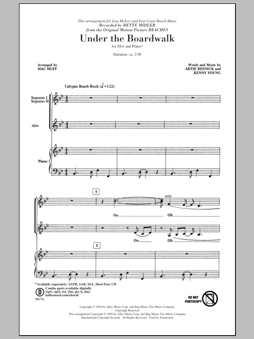 Produktgalerie: Seite 1 von 1 Under The Boardwalk, Mac Huff, Chor