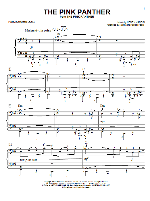 Produktbild zu:  The Pink Panther - Nancy and Randall Faber