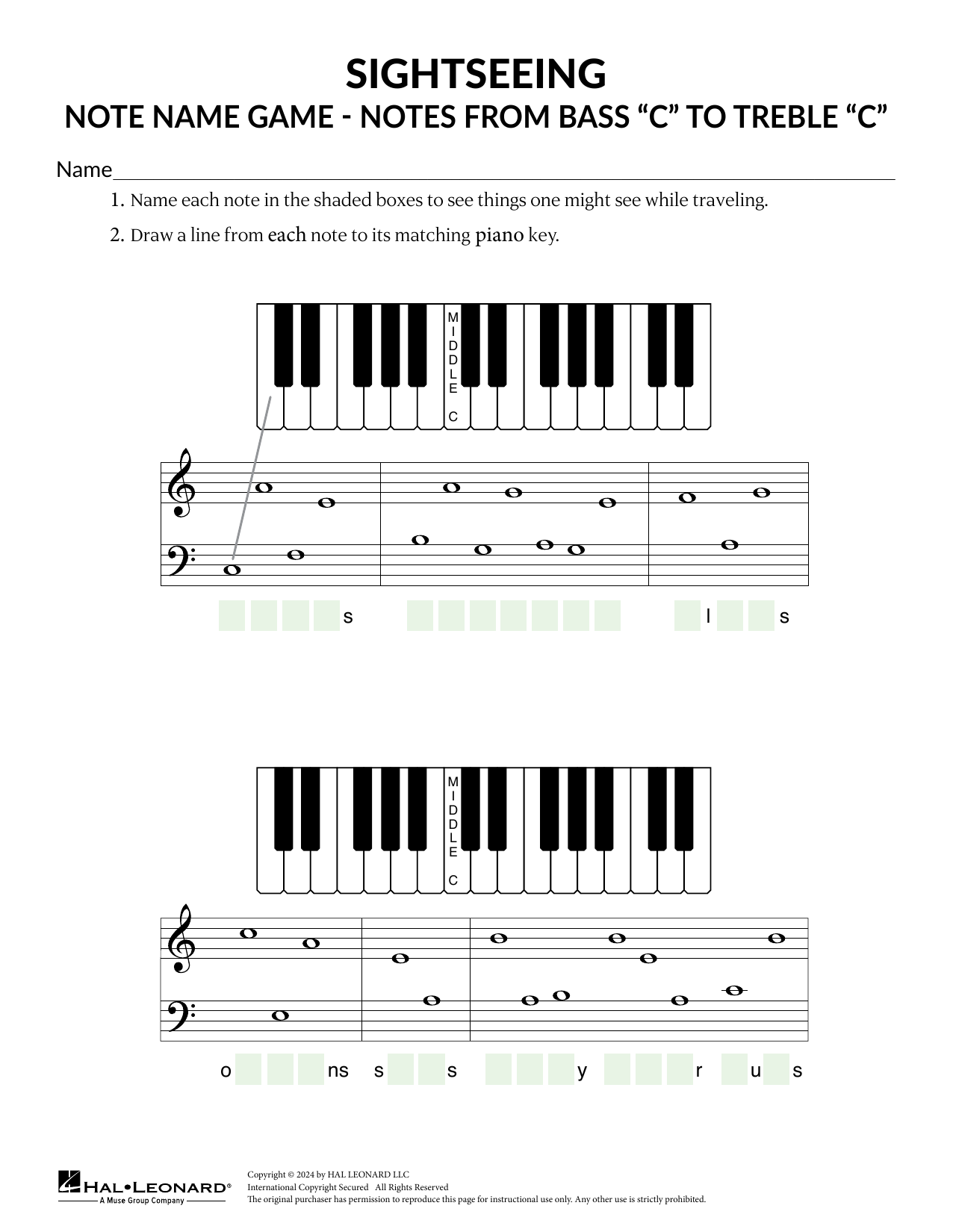 Produktgalerie: Seite 1 von 1 Notes from Bass "C" to Treble "C", Karen Harrington