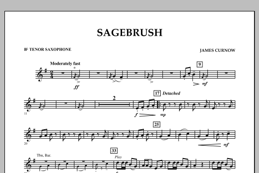 Produktbild zu: Sagebrush - Bb Tenor Saxophone