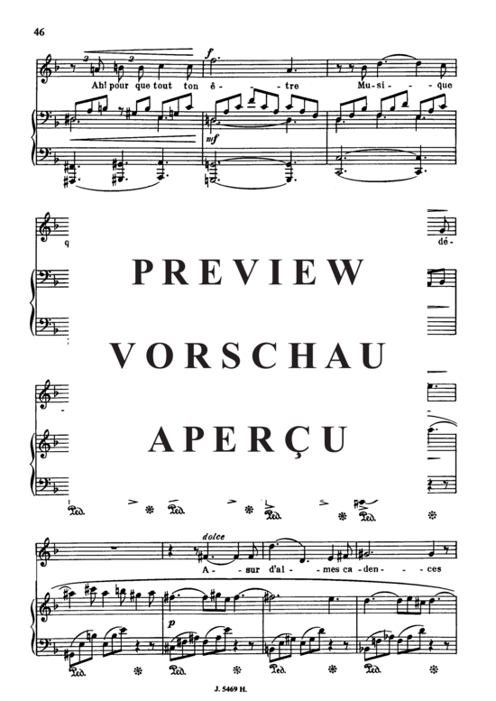 Product gallery: Page 5 of 6 A Clymène Op.58 No.4, , Medium Voice and Piano