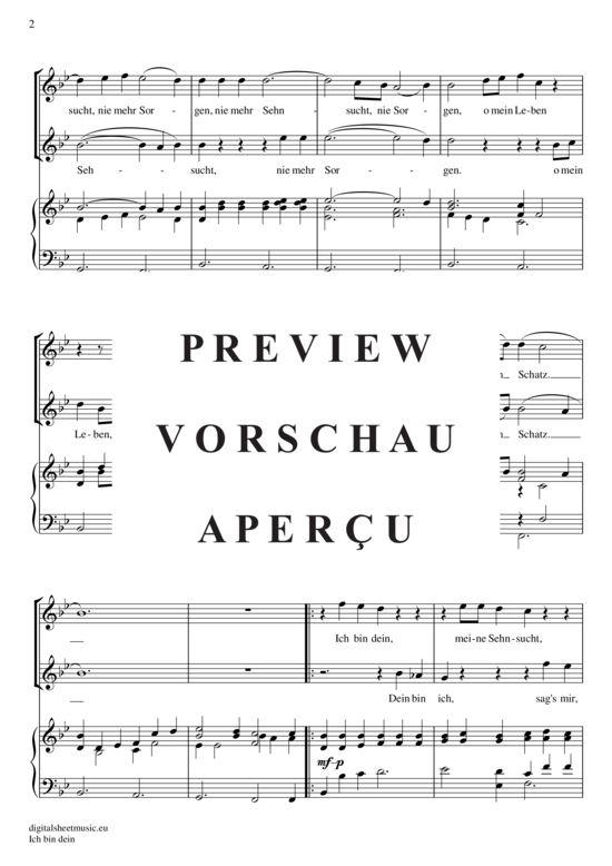 Product gallery: Page 3 of 6 Ich bin dein , , (Wedding duet - soprano & tenor)
