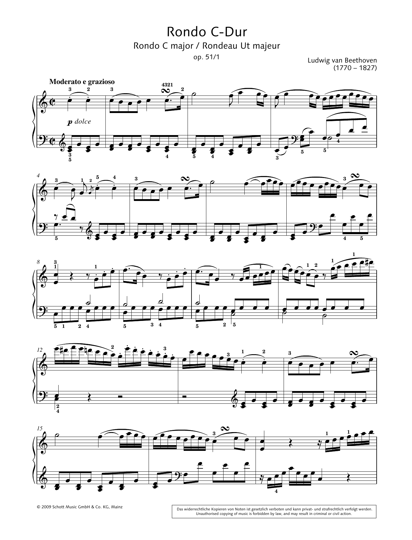 Product gallery: Page 1 of 1 Rondo in C major, Hans-Gunter Heumann