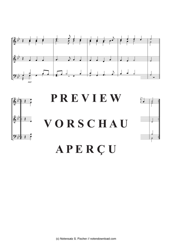 Product gallery: Page 3 of 3 Nun lasst uns mit den Engelein , , (Quartet in C)