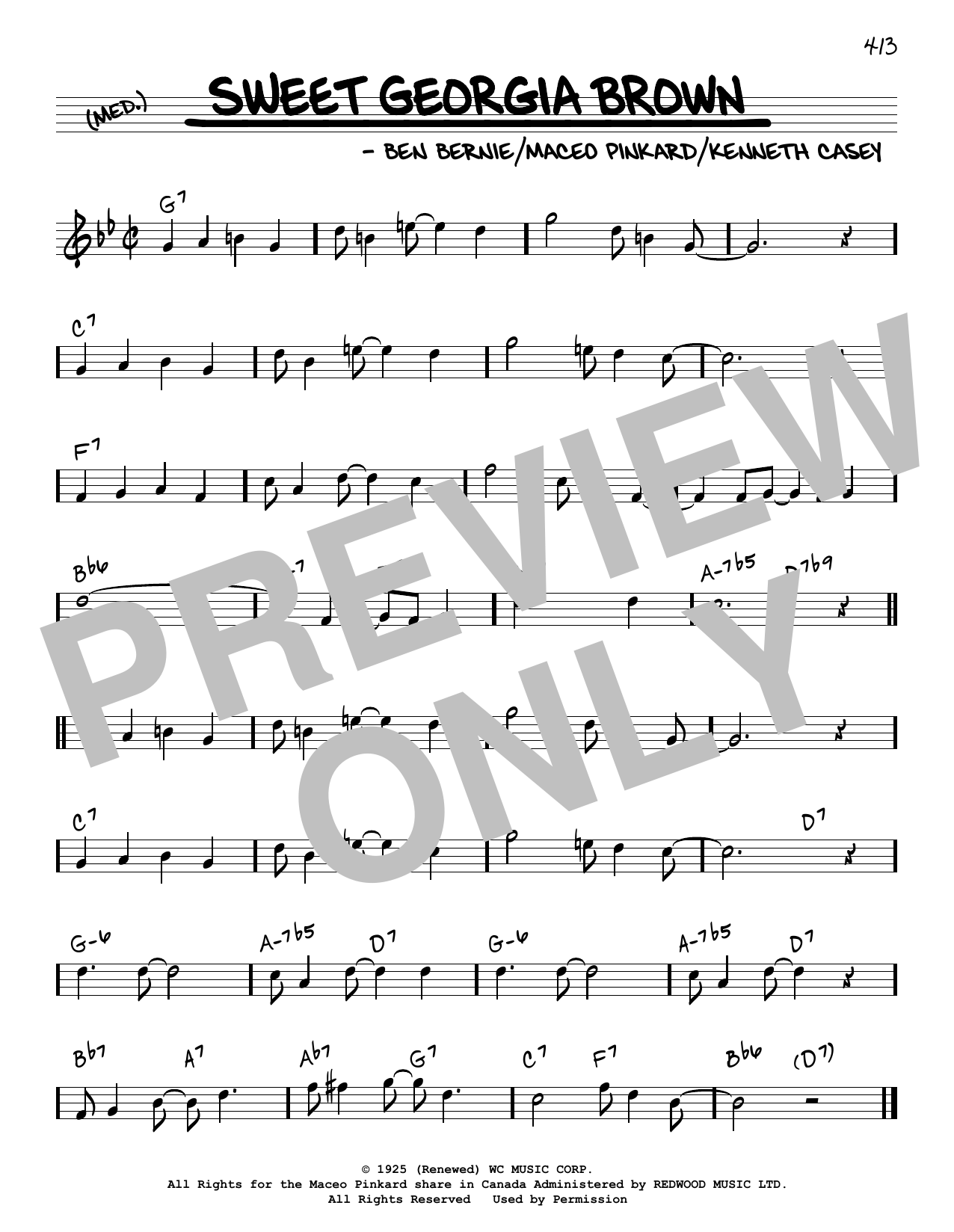 Produktbild zu: Sweet Georgia Brown