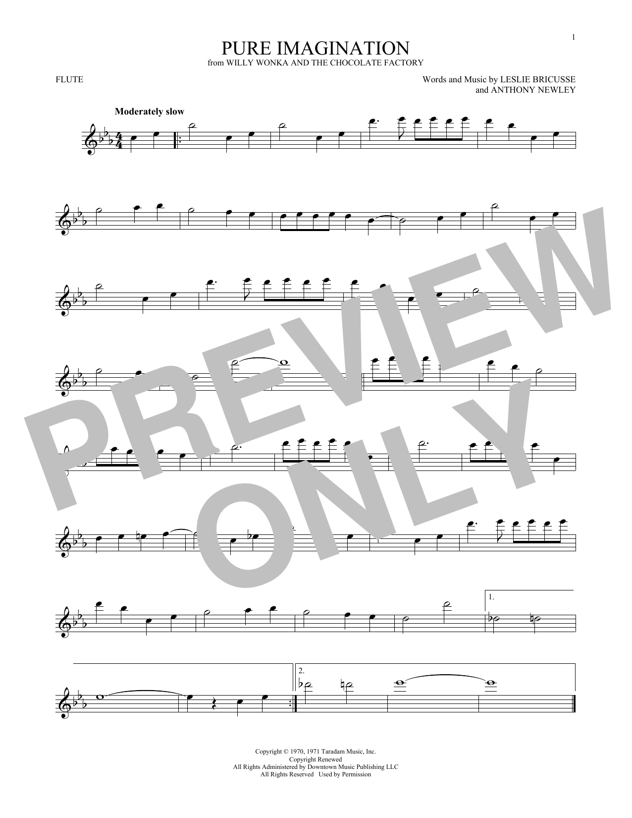 Product gallery: Page 1 of 1 Pure Imagination, Leslie Bricusse