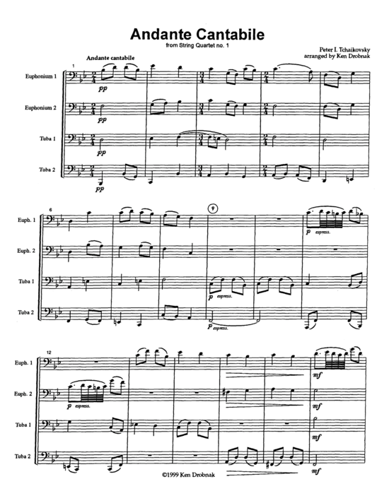 Product picture to: Andante Cantabile Pytor Tchaikovsky