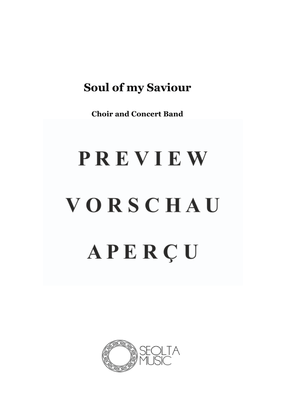 Produktgalerie: Seite 4 von 11 Soul of my Saviour, , Gemischter Chor und Concertband