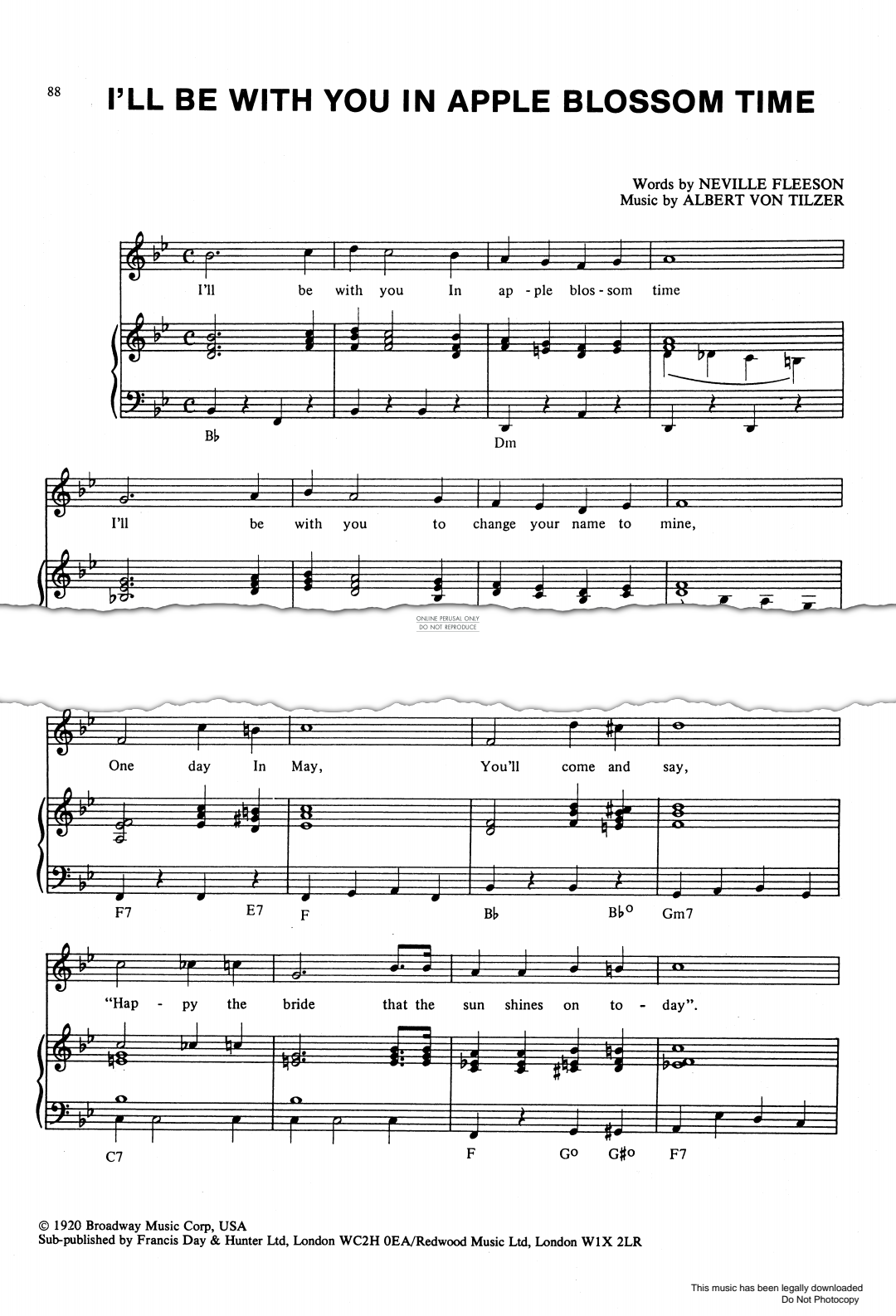 Produktbild zu: I'll Be With You In Apple Blossom Time