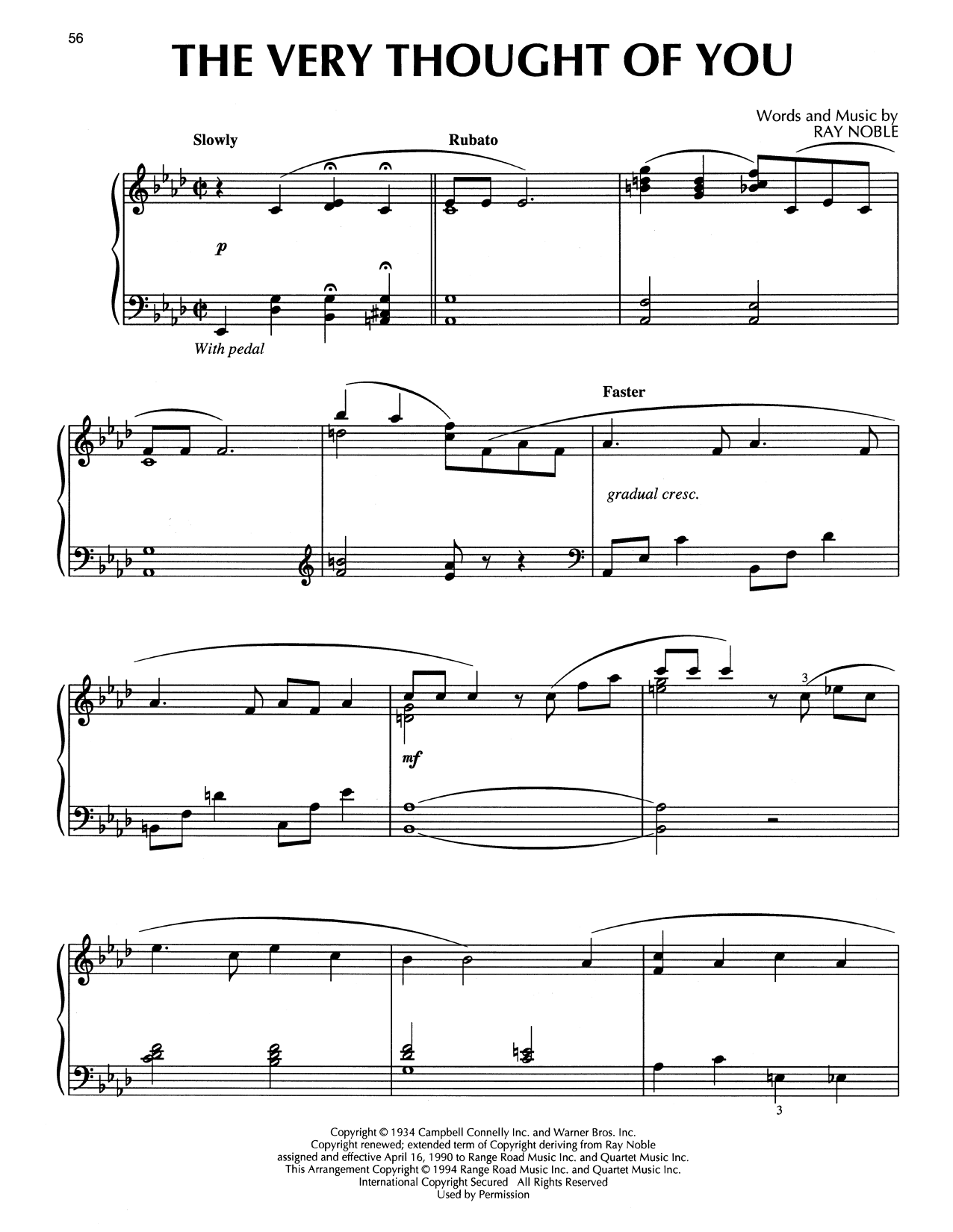 Product picture to: The Very Thought Of You (arr. Bill Boyd)
