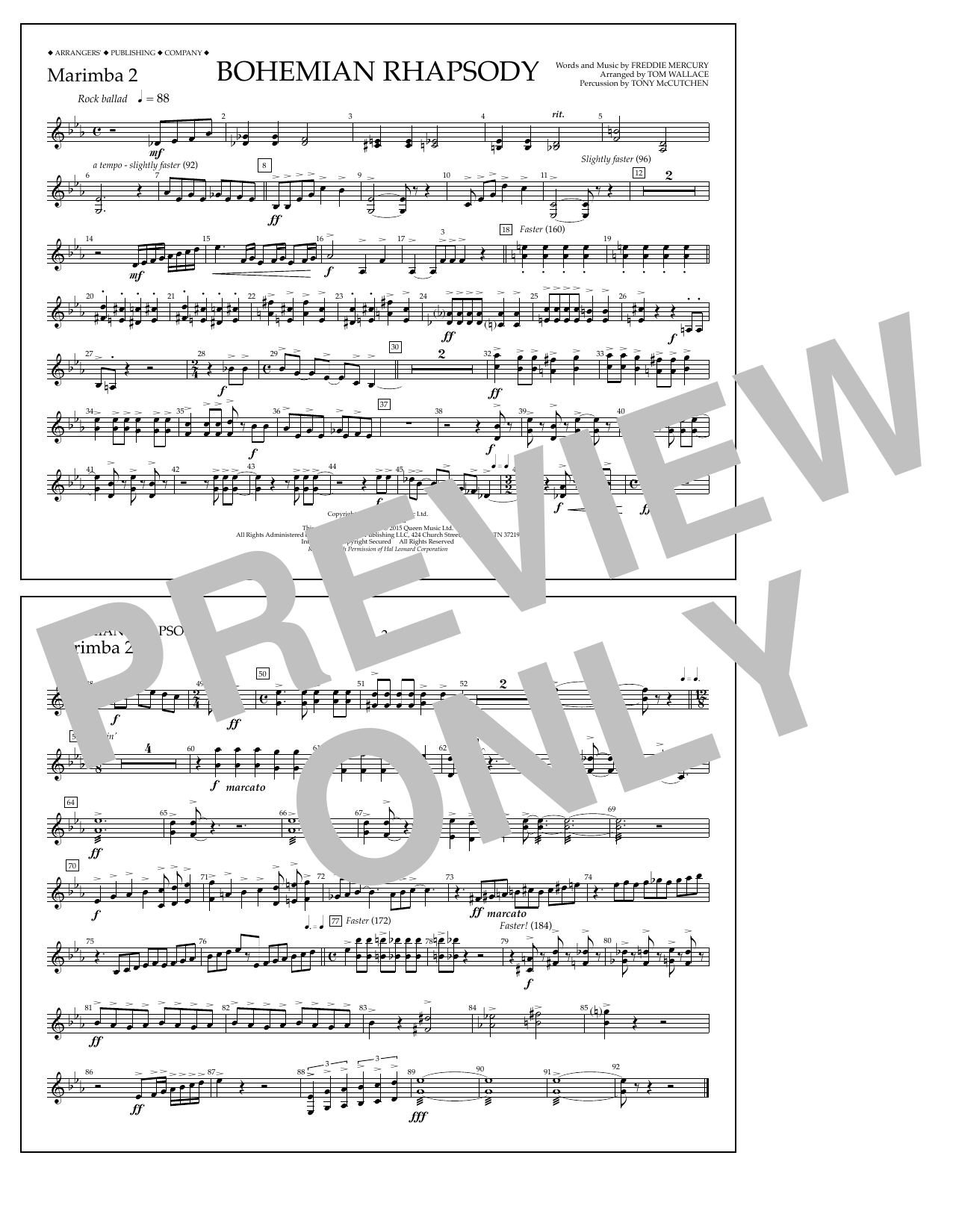 Produktbild zu: Bohemian Rhapsody - Marimba 2