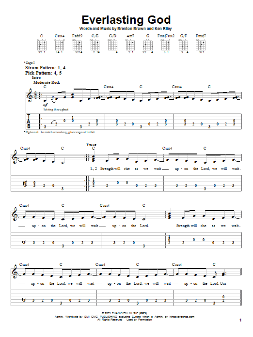 Produktgalerie: Seite 1 von 1 Everlasting God, Chris Tomlin, Gitarre