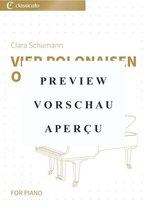 Product gallery: Page 2 of 11 Vier Polonaisen op. 1 - Klavierstücke der jungen Clara Wieck, , Solo Piano