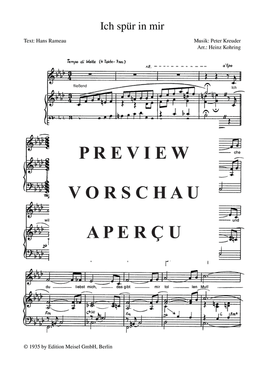 Produktgalerie: Seite 5 von 5 Ich spür in mir, Negri, 	Pola, Klavier und Gesang
