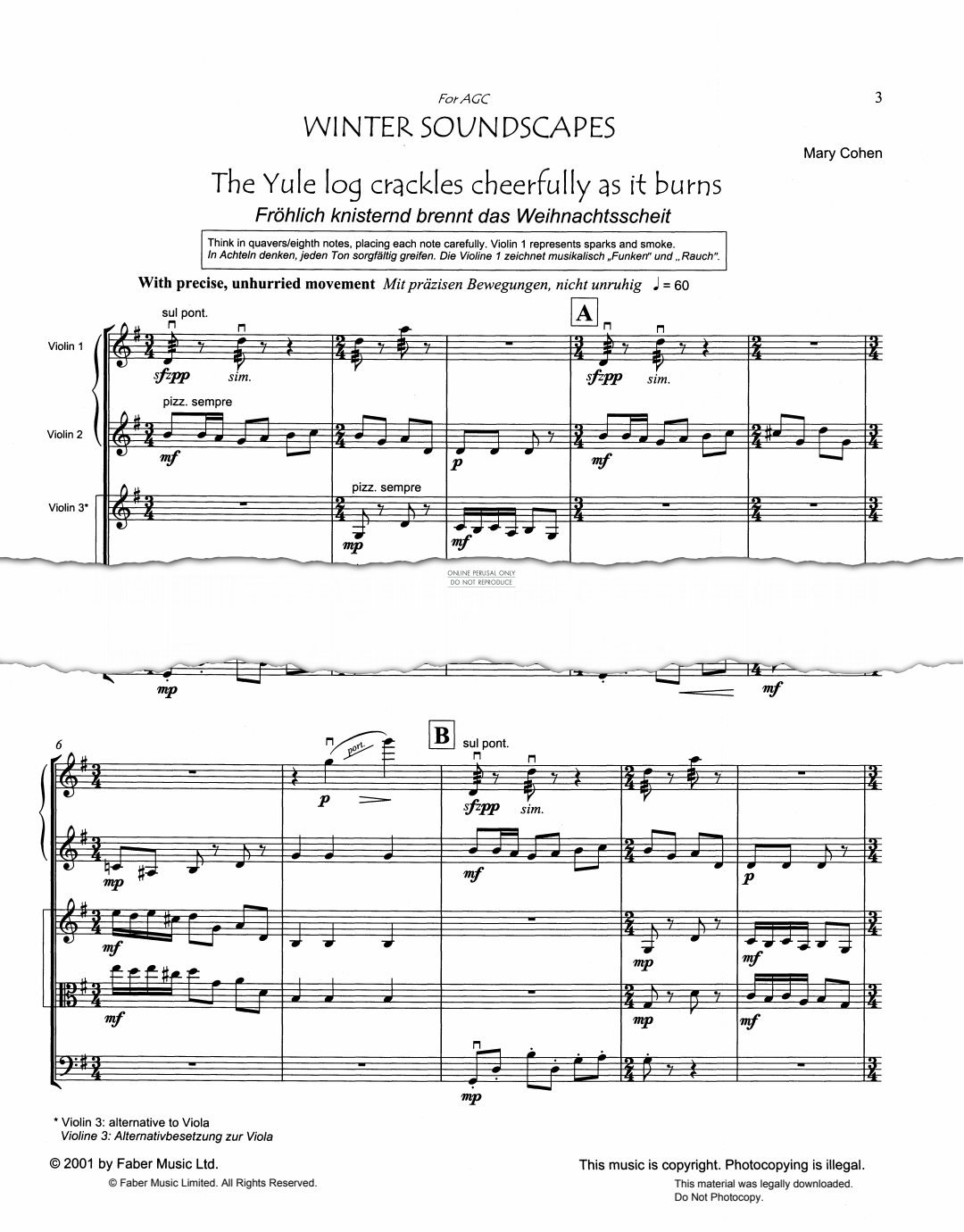 gallery: The Yule Log Crackles Cheerfully As It Burns, Mary Cohen, Viola, Violine, Violoncello