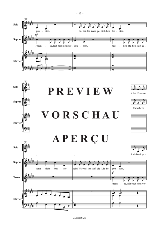 Product gallery: Page 14 of 19 Es leb' die Liebe und der Wein , , (bass solo, mixed choir + piano)
