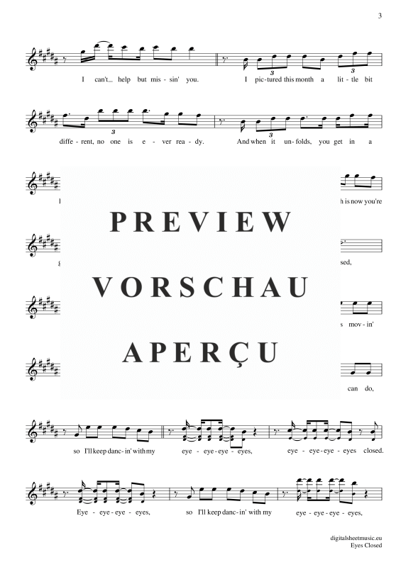 Product gallery: Page 4 of 5 Eyes Closed , Sheeran, Ed, Alto Saxophone