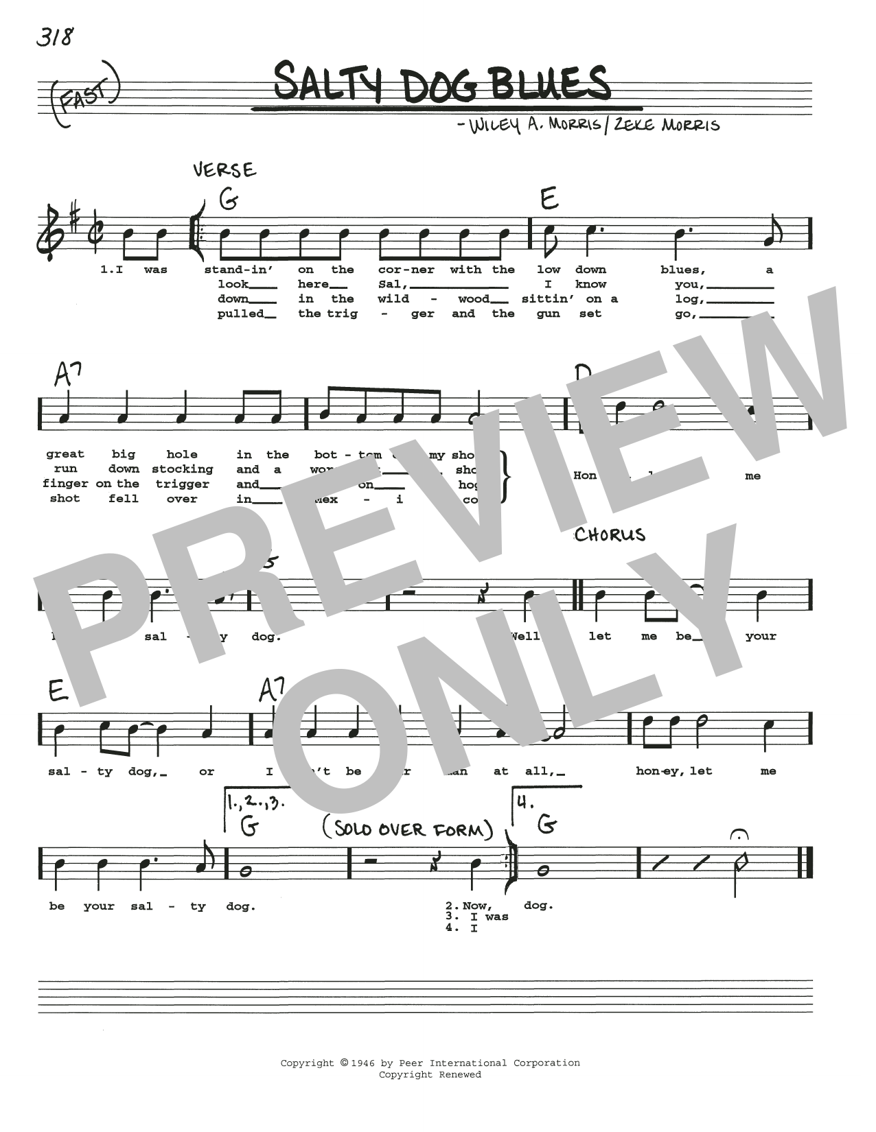Produktbild zu: Salty Dog Blues