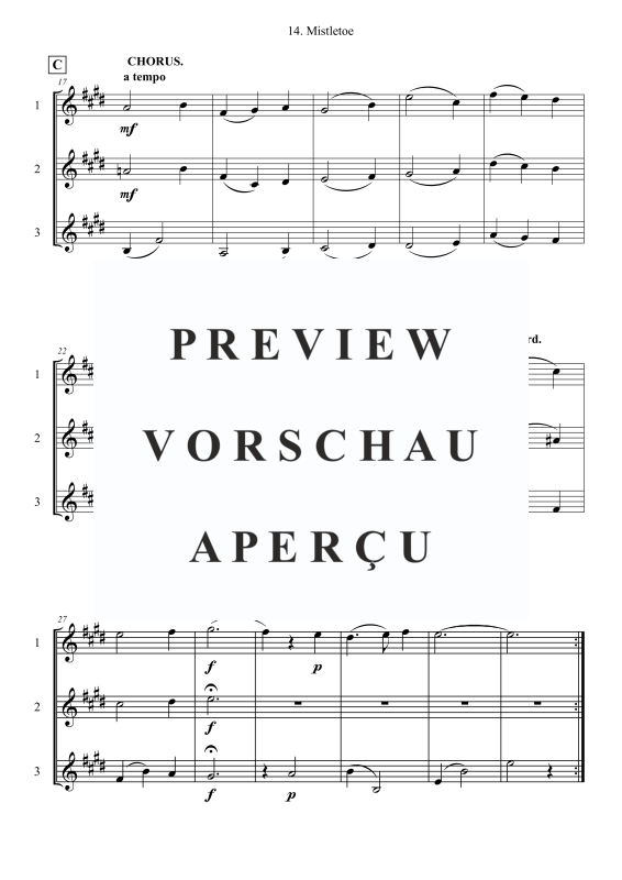 Produktgalerie: Seite 3 von 6 Mistletoe, , Violinen Trio