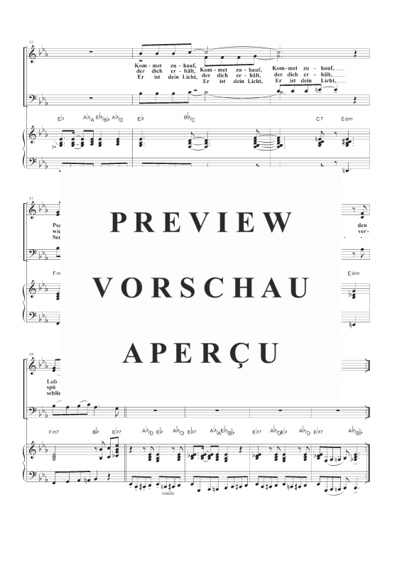 gallery: Lobe den Herren, den mächtigen König der Ehren EG 316, 317 / GL 392, , Gemischter Chor und Klavier