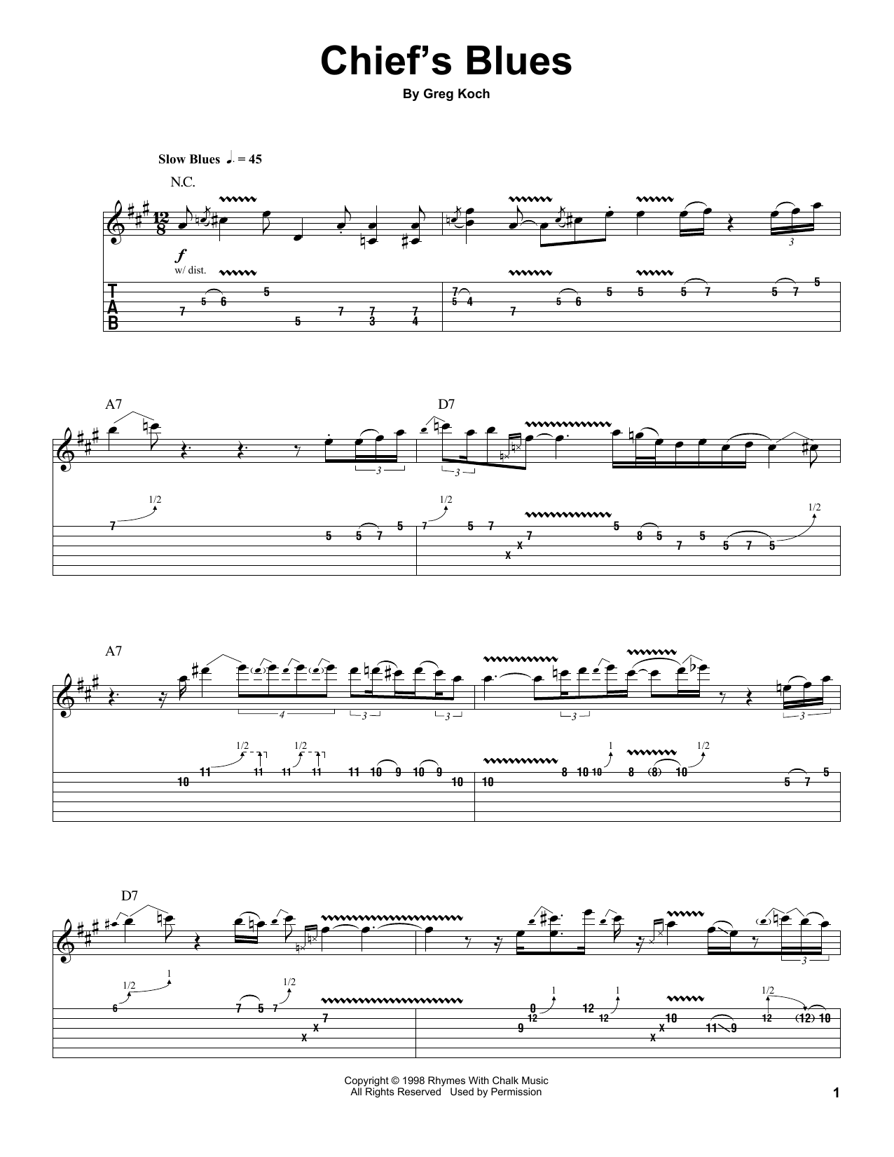 Produktbild zu: Chief's Blues