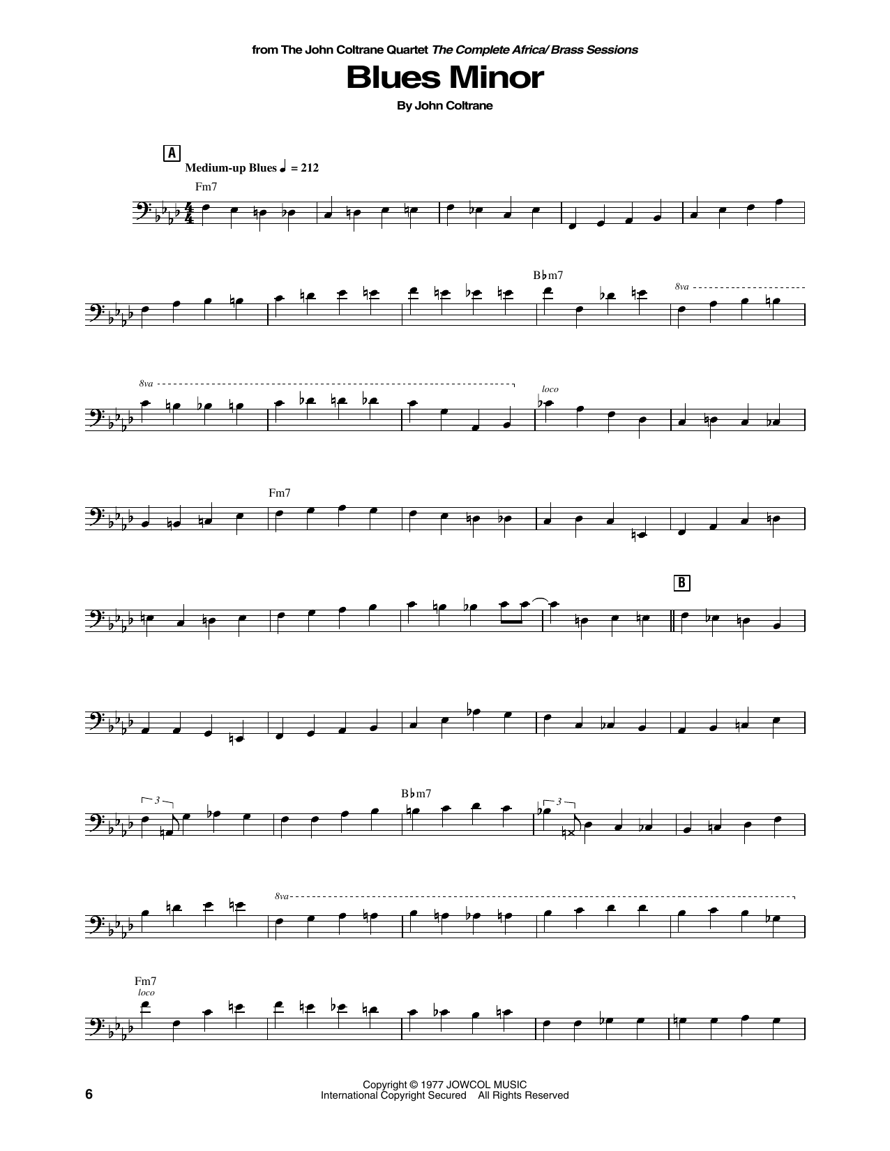 Produktgalerie: Seite 1 von 1 Blues Minor, John Coltrane, Kontrabass