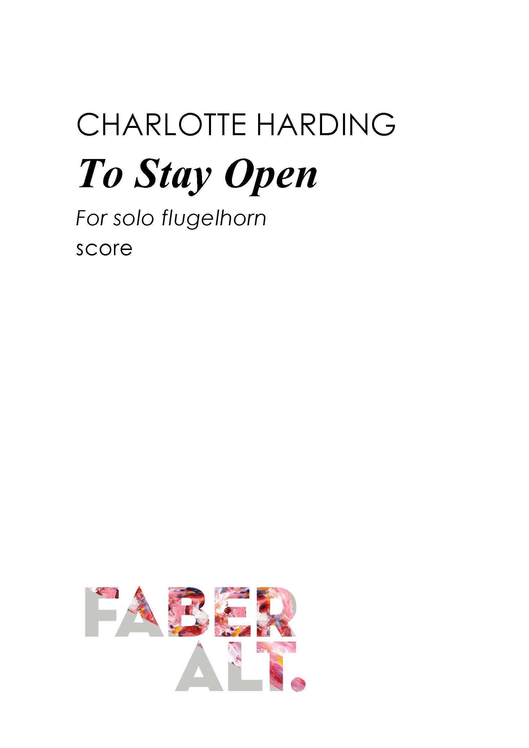 Produktbild zu: To Stay Open