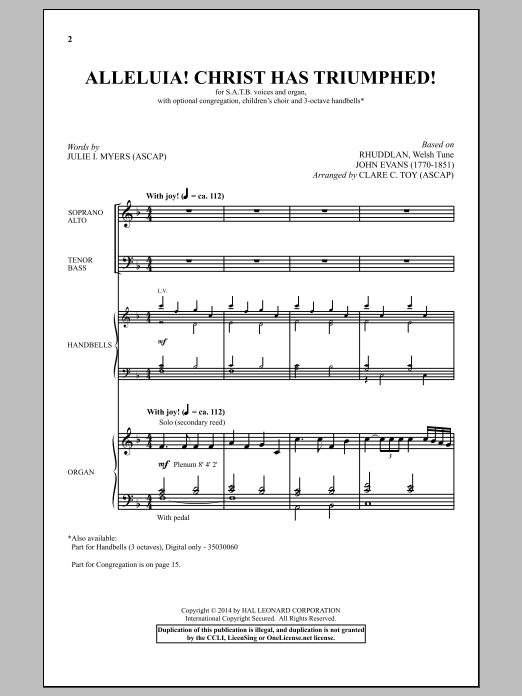 Produktbild zu: Alleluia! Christ Has Triumphed!