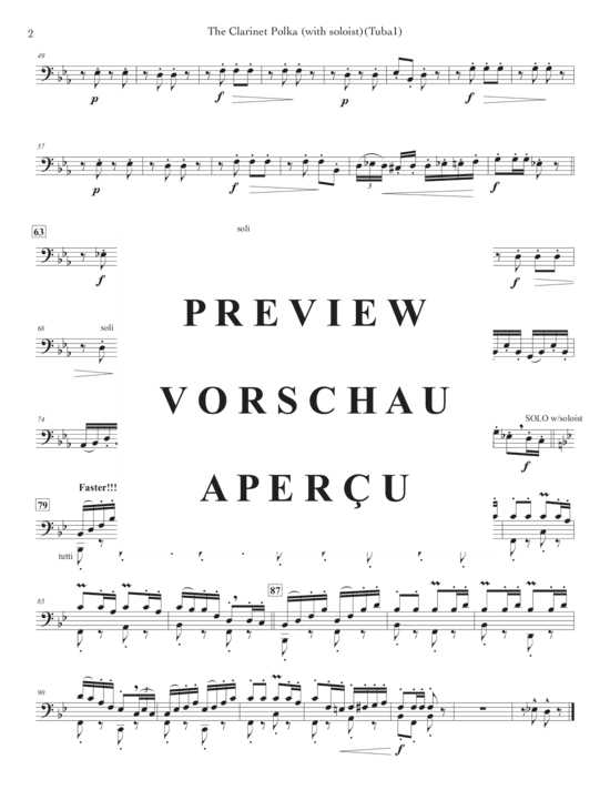 Product gallery: Page 20 of 21 Clarinet Polka, The , , (Tuba Quartet EETT + Euphonium Solo)
