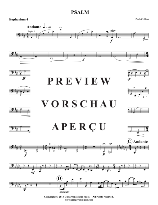 Produktgalerie: Seite 18 von 21 Psalm , , (4x Bariton/Posaune)