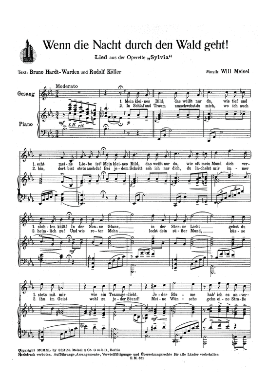 Produktbild zu: Wenn die Nacht durch den Wald gehtaus: Sylvia (Operette)