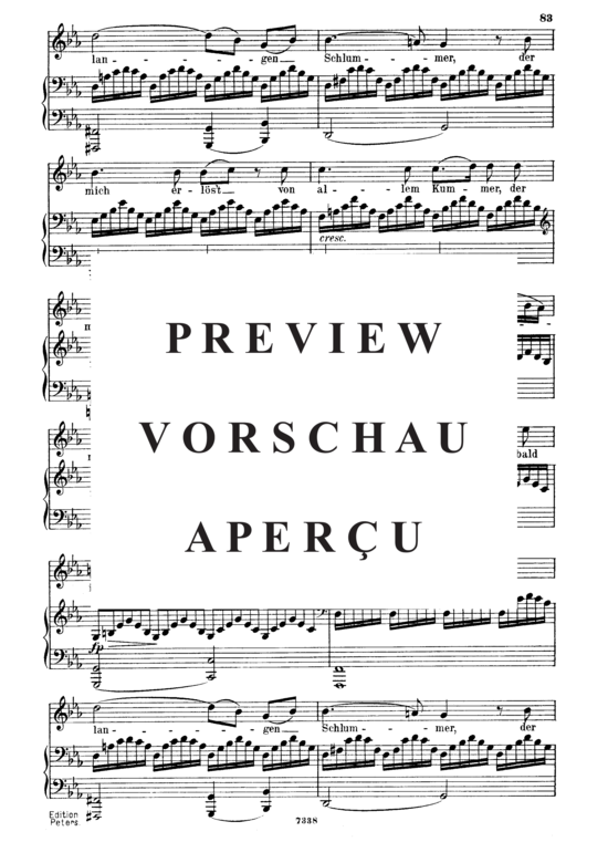 Product gallery: Page 3 of 5 Nachstück D.672, , Medium Voice and Piano