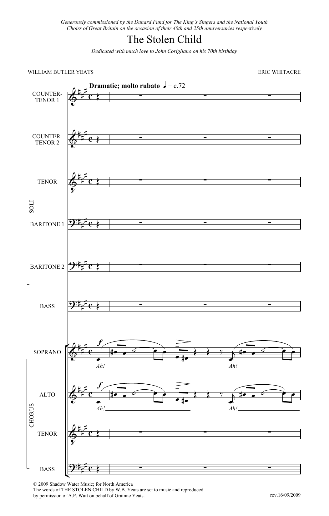 Produktgalerie: Seite 1 von 1 The Stolen Child, Eric Whitacre, Chor