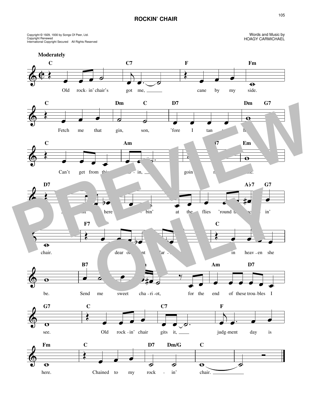 Produktgalerie: Seite 1 von 1 Rockin' Chair, Hoagy Carmichael