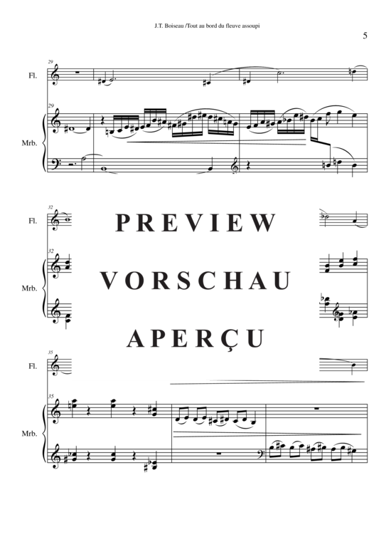 Product gallery: Page 6 of 10 Tout au bord du fleuve assoupi , , ( Duet for flute + marimba)