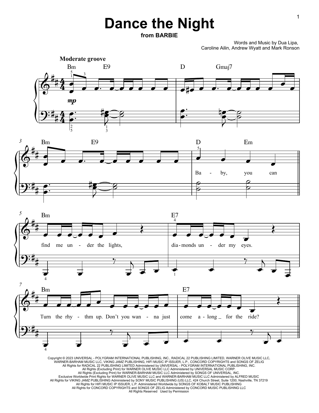 Produktbild zu:  Dance The Night (from Barbie The Album) - Dua Lipa