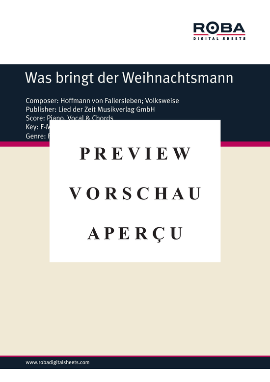 Product gallery: Page 2 of 3 Was bringt der Weihnachtsmann , , (organ + vocals)